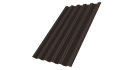 Профнастил HC35R 0,5 GreenCoat Pural BT RR 32 темно-коричневый (RAL 8019 серо-коричневый)