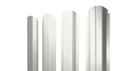 Штакетник П-образный А фигурный 0,4 PE RAL 9003 сигнальный белый