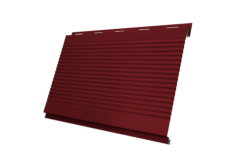 Вертикаль 0,2 gofr 0.5 Satin с пленкой RAL 3005 красное вино
