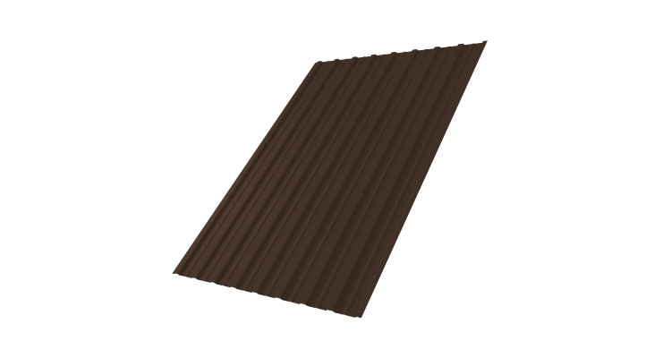 Профнастил С10A 0,45 PE-Double RAL 8017 шоколад