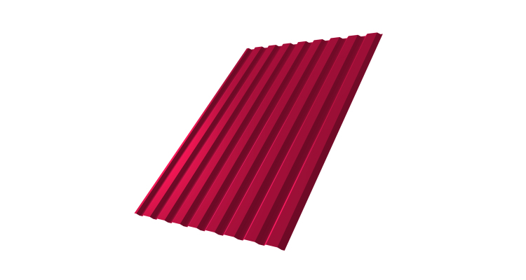 Профнастил С20А 0.45 PE RAL 3003 рубиново-красный
