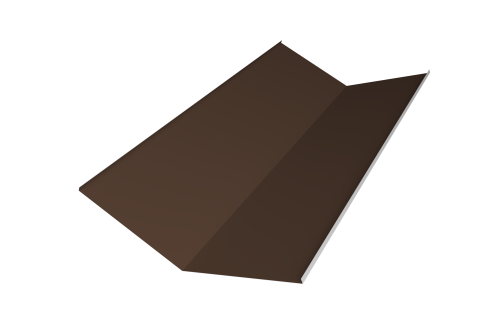 Планка ендовы нижней 300х300 0,5 Satin Matt RAL 8017 шоколад (2м)