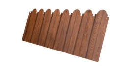 Профнастил C10A фигурный 0.4 Print Premium с пленкой Golden Wood Fresh TwinColor