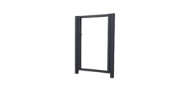 Калитка Жалюзи Texas 2.0х1 RAL 7024 без заполнения (ламель 125 мм)