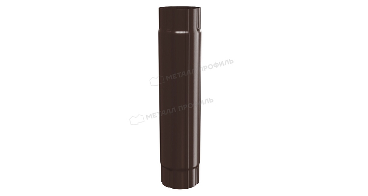 Труба соединительная Металл Профиль GRANDSYSTEM D90х1000 RAL 8017