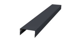 Крышка 30х15 жалюзи Texas 0,5 PurPro RAL 7024 мокрый асфальт (2,5м)