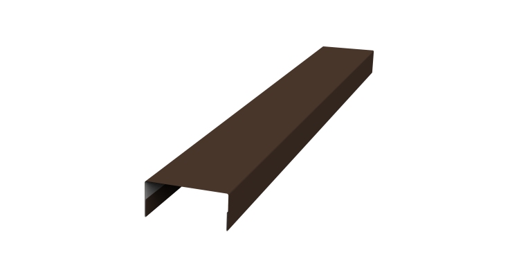 Крышка 30х15 жалюзи Texas 0,5 Velur X RAL 8017 шоколад (3м)