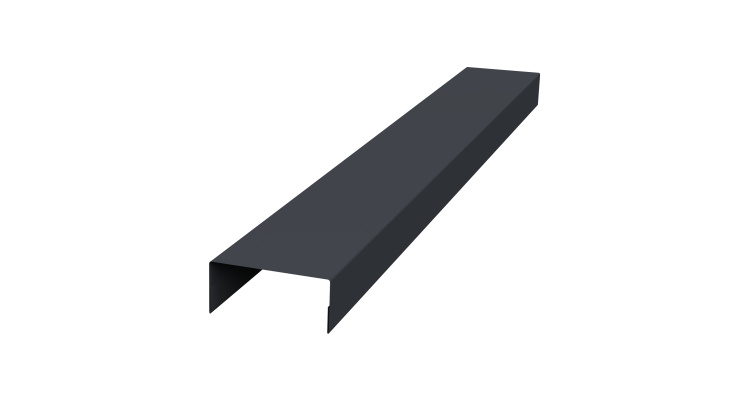 Крышка 30х20 жалюзи Texas 0,5 Satin Matt TX RAL 7024 мокрый асфальт (2м)