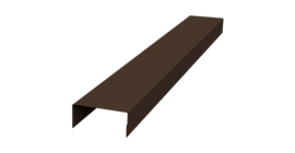 Крышка 45х20 жалюзи Texas 0,5 PurPro Matt 275 RAL 8017 шоколад (2,5м)