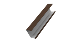 Крышка жалюзи Milan, Tokyo для калиток, ворот 0,5 Drap RAL 8017 шоколад (2м)